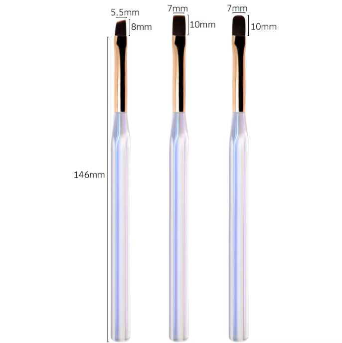tête de brosse ovale