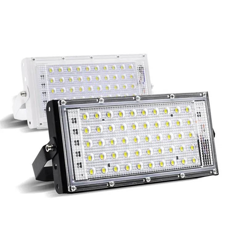 상업용 야외 IP65 방수 50W LED 홍수 조명 슬림 휴대용 투광 조명