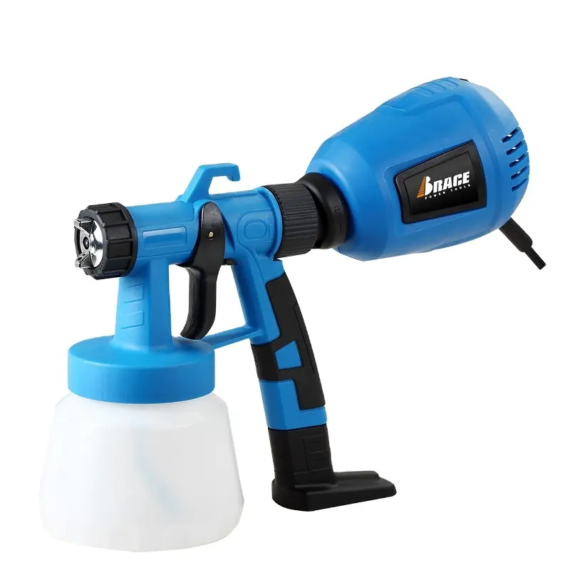 800Ml Hvlp outils de jardin portables pistolet à peinture électrique avec 3 motifs de pulvérisation pulvérisateur de peinture sans air