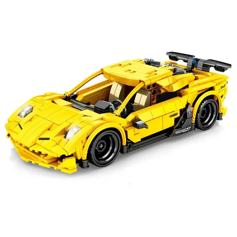 Ламбо гоночный спортивный автомобиль модель автомобиля 751 шт. DIY сборка Кирпич Игрушки Наборы для образовательных детских строительных блоков наборы