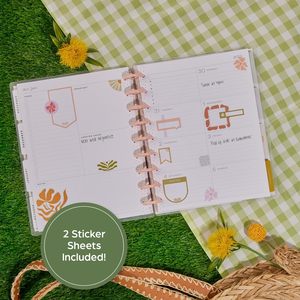 2024 popolare diario con copertina rigida di 12 mesi con rilegatura a disco per Notebook felice Planner per Notebook giornalieri all'ingrosso di diverse dimensioni - Product Image 5