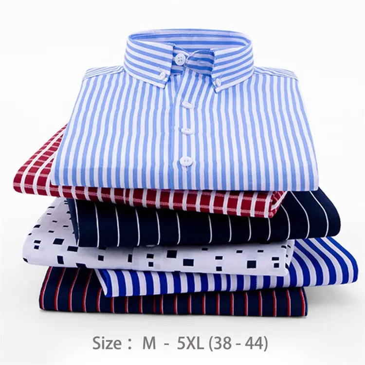 Nieuwe Ontwerp Oem Fabriek Hoge Kwaliteit Business Dress Shirt Casual Plus Size Mannen Shirts Volledige Mouw Camisas