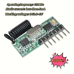 4チャンネルユニバーサルデコード受信モジュールを学ぶプロのワイヤレスリモコン - Product Image 2