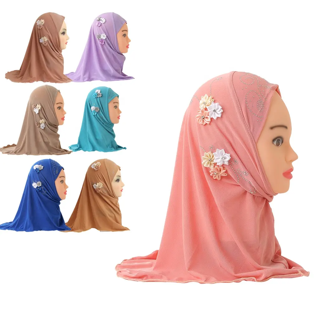 Fashion Women Hijab Muslim kids hijab Wholesale Head Scarf Girl Ladies Woman kids Malaysia Hijabs