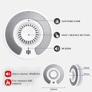 Detector de calor inteligente Wi-Fi con control de aplicación Tuya, alarma de calor WiFi con batería de litio sellada de 10 años, BS 5446, VH03W - Product Image 2