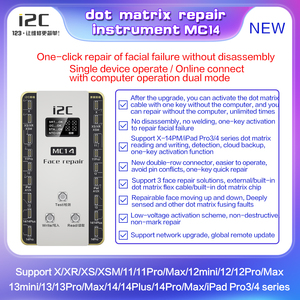 Instrumento de reparación de matriz de puntos i2C MC14, dispositivo de reparación de identificación facial para iPad Pro 3/4, probador de activación con un clic para Iphone - Product Image 2
