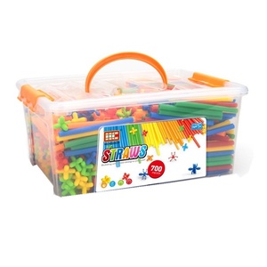 Fabrika doğrudan toptan sınır ötesi 4D yapı taşları Unisex eğitici saman oyuncaklar bebekler için yaş 5 7 DIY Model ölçeği 1:32 - Product Image 1