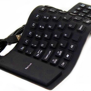 Foldable Silicone <strong>Keyboard</strong> USB Wired Standard <strong>Keyboard</strong> Waterproof Rollup <strong>Keyboard</strong> for PC <strong>Notebook</strong> Laptop - Product Image 1