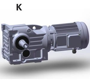 K系列螺旋锥齿轮齿轮箱螺旋减速器交流齿轮箱电机 - Product Image 1