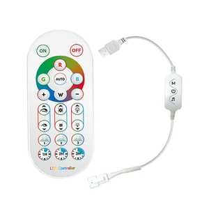 APP-Steuerung DC5V BT USB RGB 3-poliger LED-Pixel-Controller mit 21-Tasten-Fernbedienung für adressierbare LED-Neonst reifen