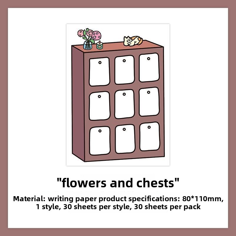 B Fleurs et Commode - Marron