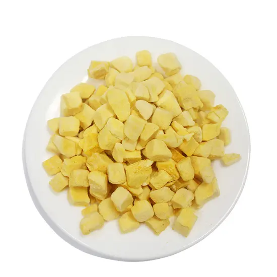 Замораживание-сушеные фрукты, сублимированные фрукты манго FD сублимированные манго, нарезанные кубиками 10*10/5*5 мм