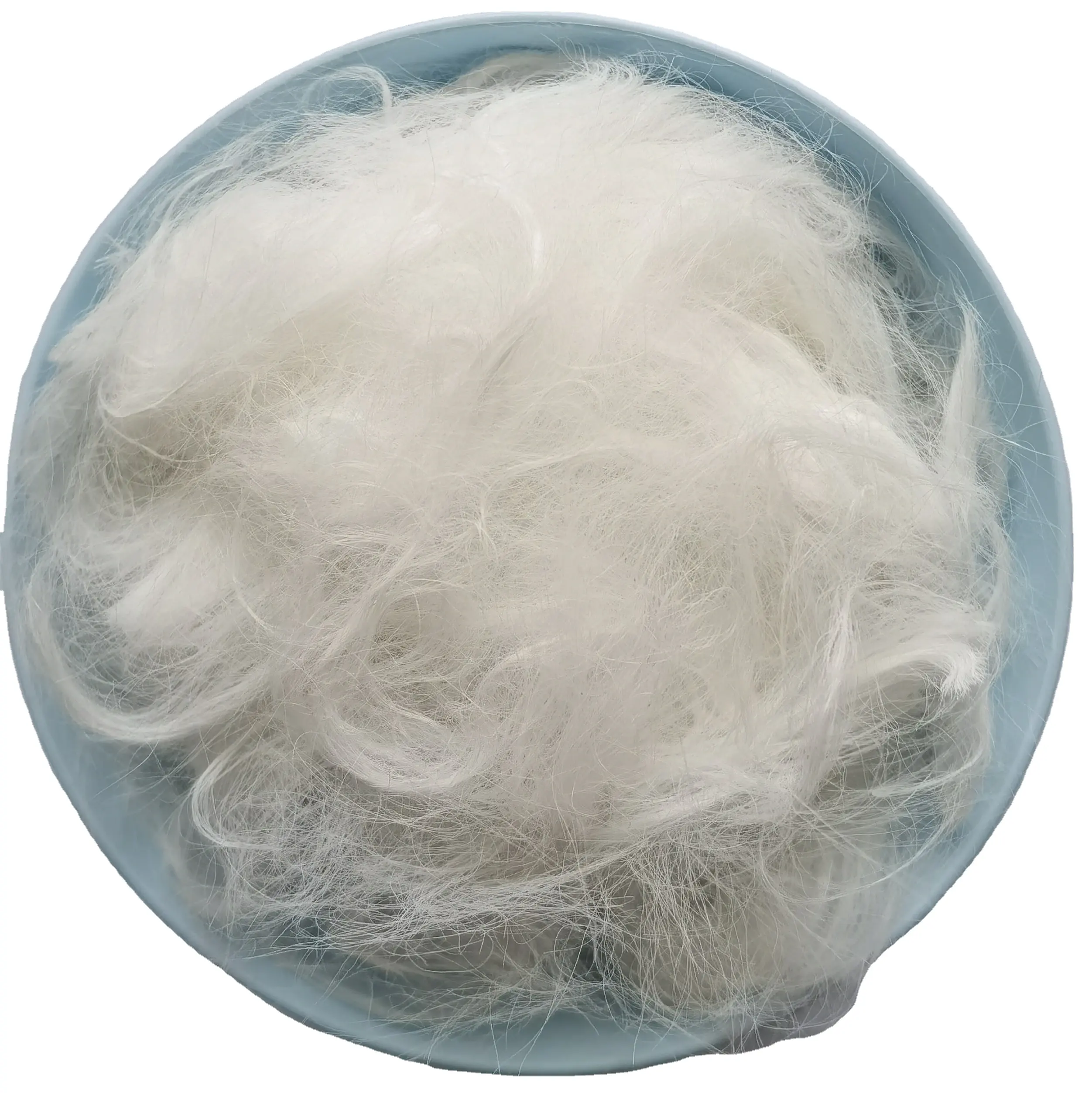 Fibre de Nylon de haute qualité et bon prix, fibre de nylon de type angora, fibre de nylon blanc vierge/3D x 102mm pour le dessus en laine Angora