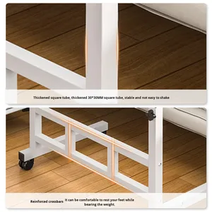 Mesita de noche de estudio de dormitorio de estudiante pequeño movible Escritorio de dormitorio de hogar para uso en computadora para escribir