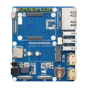 Ahududu Pi CM4 WIFI6 çift Ethernet genişletme kartı HDMI çift MIPI CSI arayüzü makine modülü