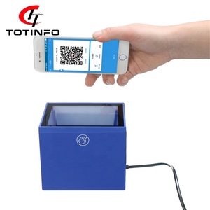 1D/2D/QR escáner de código de barras lector con interfaz USB para supermercado, tiendas POS