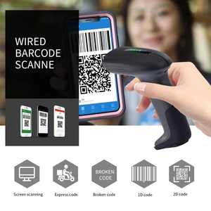Wired 1D QR 2D Barcode <strong>Scanner</strong> USB Wired <strong>Bar</strong> <strong>Code</strong> Reader CCD <strong>Data</strong> <strong>Matrix</strong> Barcode Image Auto Scanning for Warehouse Payment