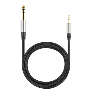 3.5mm 1/8 ila 6.35mm 1/4 TRS ses hattı altın kaplama 6.5 ila 3. Kulaklık adaptör jak hoparlör mikseri için 5 gitar amplifikatörü Aux kablosu - Product Image 1