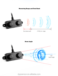 DYP-A02障害回避センサー3cmブラインドゾーン距離センサー低消費電力超音波センサー - Product Image 5