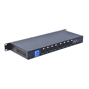 ステージコントローラー機器8ウェイディストリビューター8ウェイ出力ArtnetDMX512信号スプリッターアンプステージライトスプリッター - Product Image 1