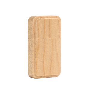 定制木制Usb 2.0 3.0记忆棒，带推拉盒u盘外壳枫木Udisk盒 - Product Image 3