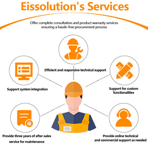 Eissolution ODM/OEM pedone Flap barriera tornello cancello di controllo di accesso con riconoscimento facciale biometrico e lettore di schede RFID - Product Image 5