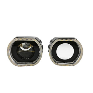 IDISON F2O Black 3-inch 12V Crystal Signal Style <strong>LED</strong> Angel Eyes Car Projector Lens for <strong>BMW</strong> Front Headlight Lighting Cover New - Product Image 1