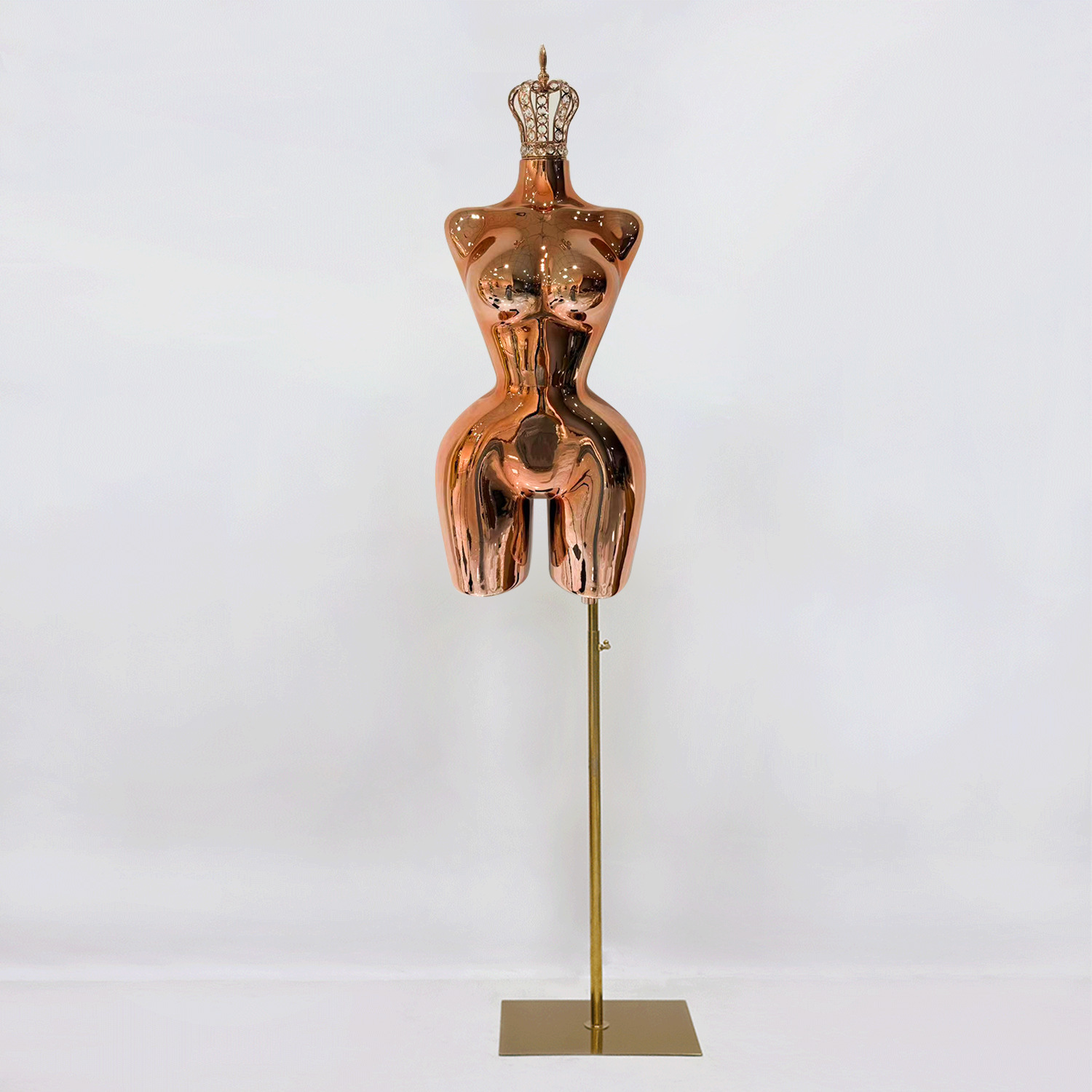 Rose gold plating-large size crown head