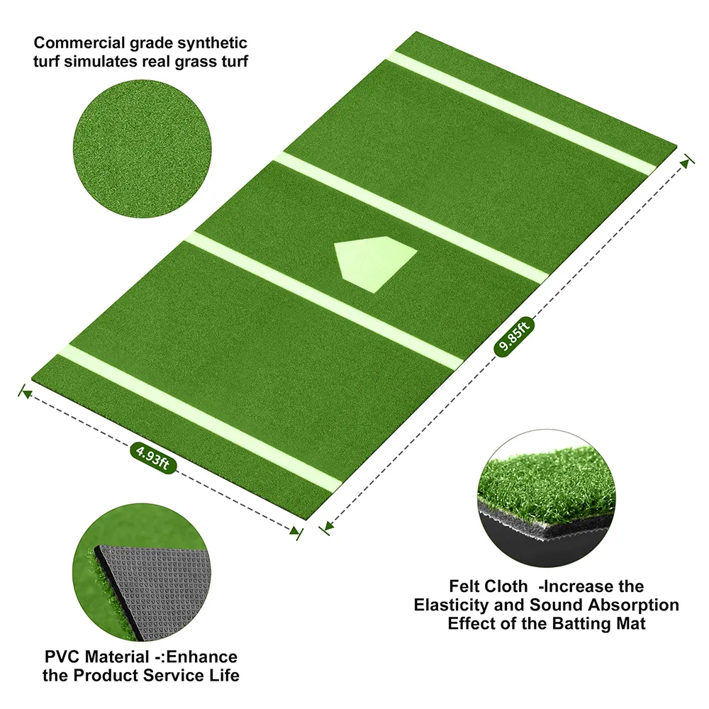 Softball và bóng chày bày Pad trong nhà ngoài trời antifade chống trượt bóng mềm bày cao su Mat thiết bị đào tạo