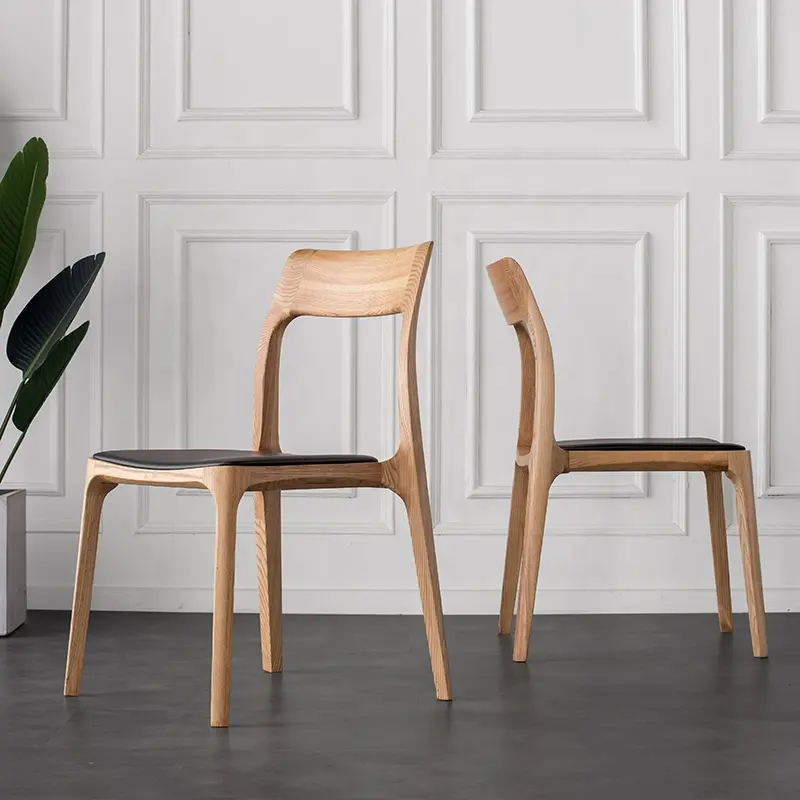आधुनिक डिजाइन hige अंत लकड़ी खाने की कुर्सी लकड़ी खाने की कुर्सी