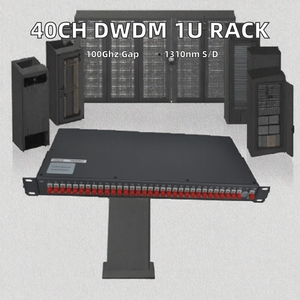 Módulo de montaje en rack 1U DWDM MUX DEMUX 40CH 100GHz 0.8nm AAWG Tecnología Panel de conexión de fibra óptica LC UPC Duplex Dust Cap 4G POE WIFI - Product Image 2