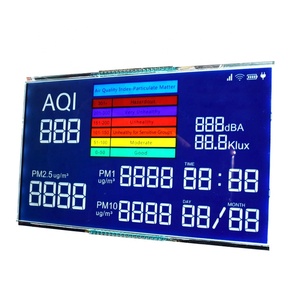 Wide Viewing Angle Customized <strong>Large</strong> Size <strong>LCD</strong> <strong>Display</strong> <strong>7</strong> <strong>Segment</strong> Module COB Blue Color Background Custom HTN <strong>LCD</strong> For Water Meter - Product Image 2