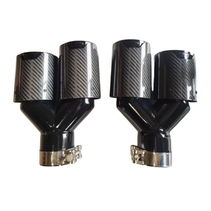 For B*MW M2 M3 M4 X5 X6 340i 320i 310i Carbon Fiber Dual Outlet Glossy Car Exhaust Tail Pipe Muffler <strong>Tips</strong>