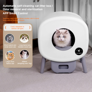 Fabrika akıllı kedi tuvalet 76L büyük uzay APP uzaktan kumanda tek bir tıklama poop kaldırma otomatik kendini temizleme kediler için kum kabı - Product Image 2