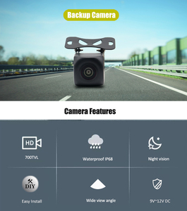12v <strong>Dynamic</strong> Reverse <strong>Camera</strong> Trajectory Parking Line Reverse <strong>Backup</strong> <strong>Camera</strong> for Android DVD Monitor - Product Image 3