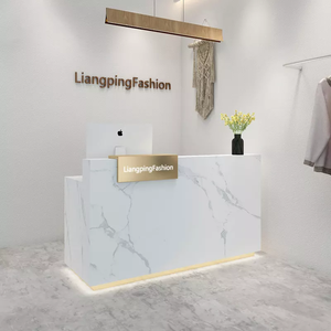 高品质现代定制接待处木质柜台供商店使用 - Product Image 4