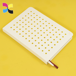 Cuaderno de tapa dura A5 papel offset impresión diario cubierta de cuero personalizado - Product Image 1