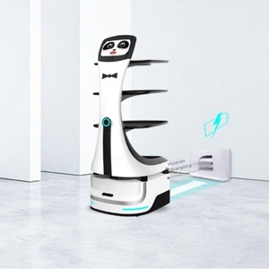 Robot de evitación de obstáculos automático directo de fábrica, Robot de servicio de restaurante de entrega de alimentos, Robot de camarero - Product Image 4