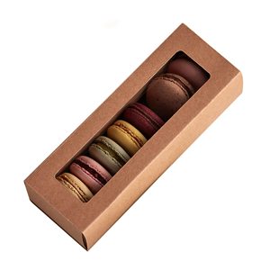<strong>Custom</strong> Macaron Cake <strong>Box</strong> <strong>with</strong> Transparent <strong>Display</strong> <strong>Window</strong> Macaron Container Paper <strong>Box</strong> - Product Image 4
