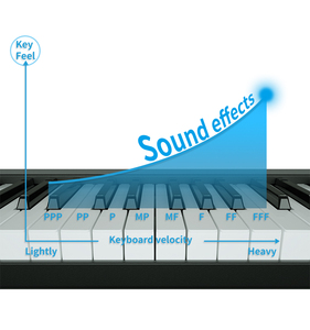 बोरा Bx1 शुरुआती क्लासिक पियानो 88 कुंजी फोल्डिंग इलेक्ट्रॉनिक पियानो वर्चुअल कॉर्ड डिजिटल पियानो - Product Image 4