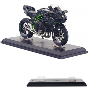 Ses ve hafif ön tekerlek direksiyon süs Metal Model motosiklet alaşım modeli ile Diecast 1:12 Ninja H2R - Product Image 5