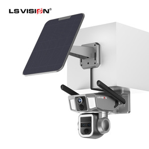 LS VISION 4K Dual Lens Latest Solar Cctv Camera with Sim Card Solar <strong>Security</strong> PTZ Camera <strong>System</strong> <strong>Wireless</strong> Outdoor - Product Image 1