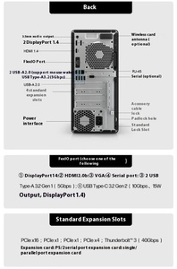 Escritório Desktop Computador PC Host Monitor de 21,5 polegadas I3-12100 8GB 512SSD Display integrado HP ProTower 480 G9