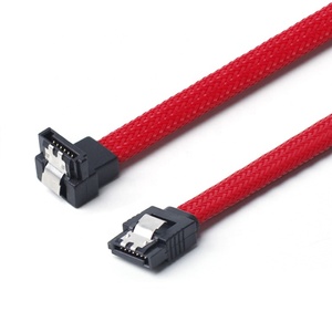 50CM SATA 3.0 III SATA3 7pin Veri Kablosu Sağ Açı 6 Gb/<span class=keywords><strong>s</strong></span> SSD Kabloları HDD sabit disk Veri Kablosu Naylon kollu