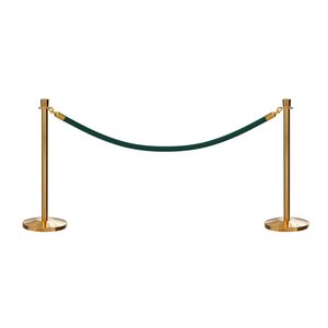 Cổ Điển Vương Miện Bài Hàng Đợi Dây Thép <span class=keywords><strong>Stanchion</strong></span> Vòng Kim Loại Rắn Đứng Đầu Dây Rào Cản - Product Image 2