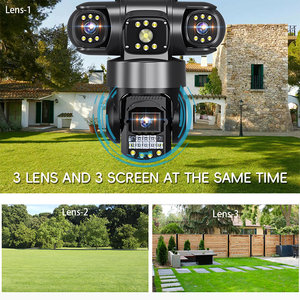 Levofast กล้องวงจรปิด2MP ระบบเสียงสองทาง, กล้องวงจรปิดสำหรับบ้านอัจฉริยะ Wi-Fi สามเลนส์ PTZ - Product Image 2