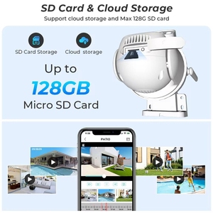 QX95 6MP WiFi Dual <strong>Camera</strong> Supports Two-way Voice Intercom &amp; AI Recognition Waterproof WiFi Wireless IP Network <strong>Camera</strong> - Product Image 5