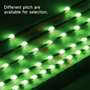 Multifunktion ale weiße Outdoor-LED-Lichterkette Ws2811 Programmier bare RGB Rgbw Dmx Led Ball Pebble Pixel Lichterketten - Product Image 4