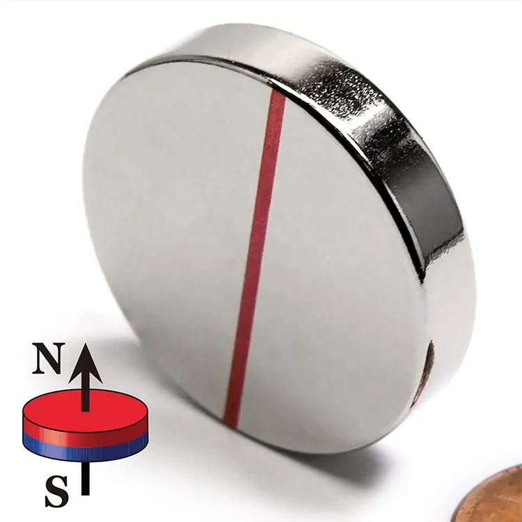 Magneti a disco rotondi personalizzati magneti grandi super potenti magnete al neodimio n52 ndfeb