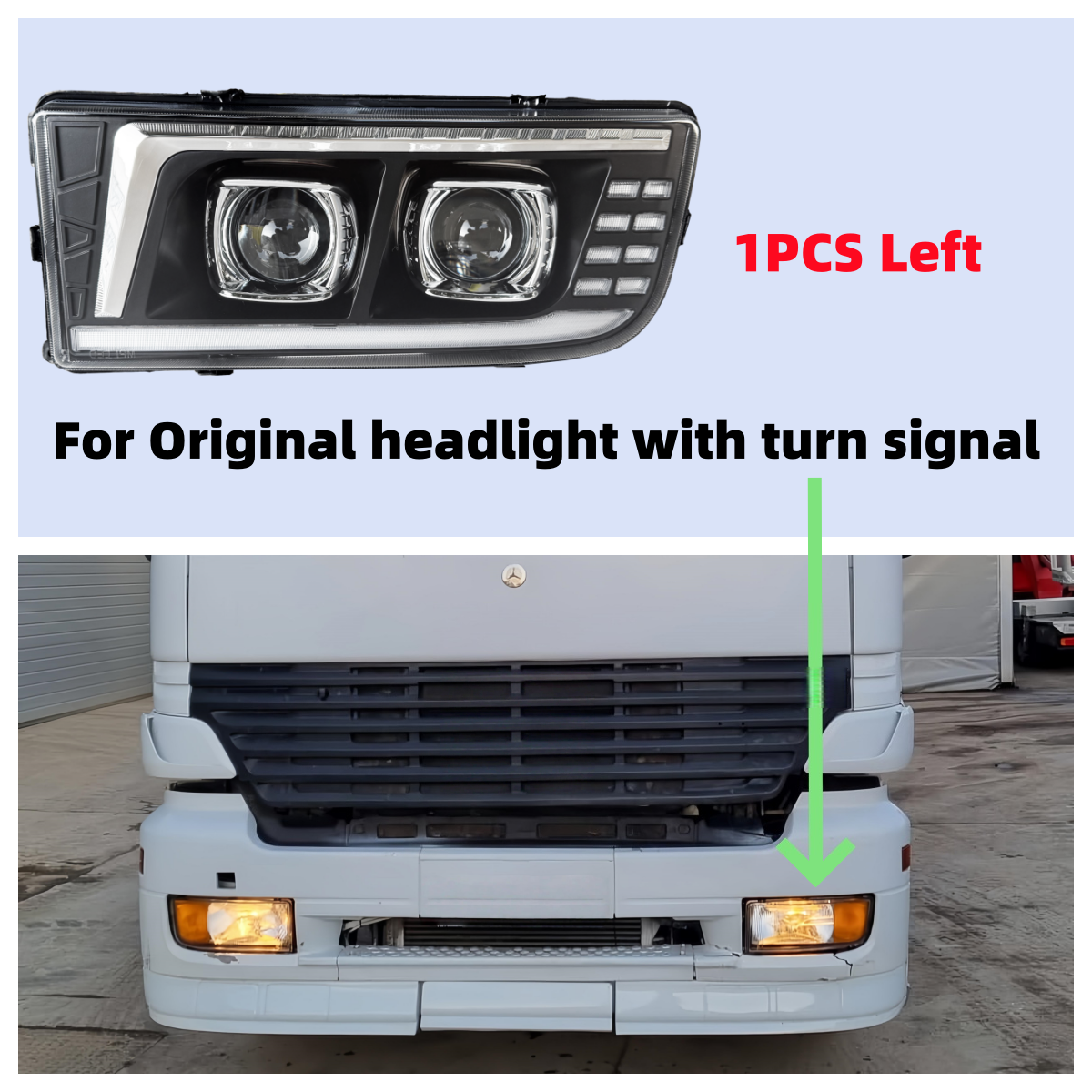 1 pièce gauche avec clignotant